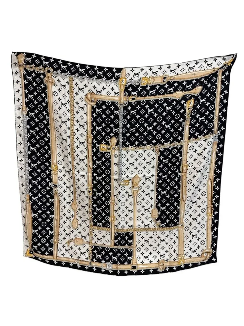 Louis Vuitton Carre Monogram Confidential Scarf